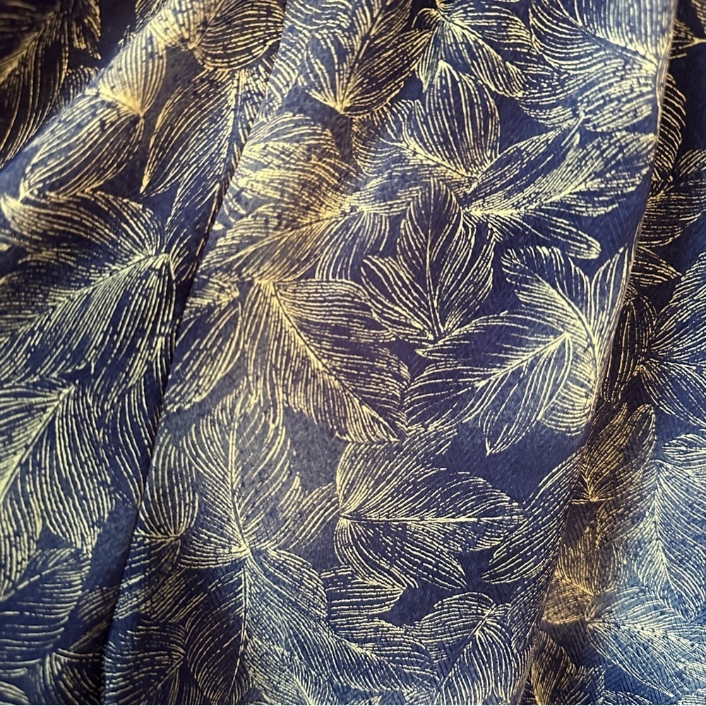 Vintage Blue/Purple Floral Blouse | Size Tag Worn, Fits Large & XLarge - Picture 8 of 8
